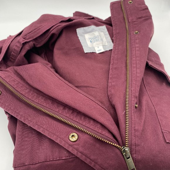 NWOT Market & Spruce Kathleen Cargo Jacket (Red, 3x) - Picture 6 of 7
